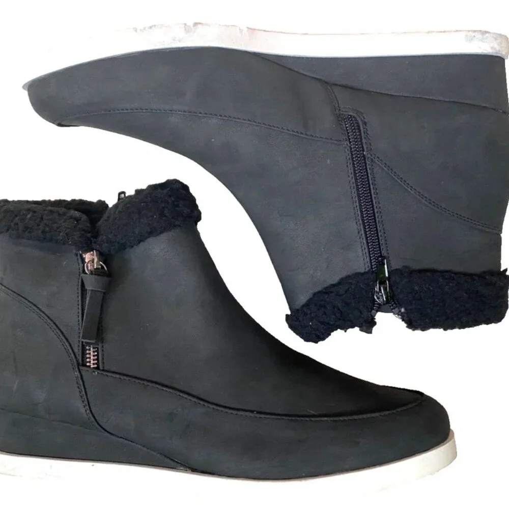 Style & Co Women's HIdden Heel Casual Sneaker Imperfect Black Size 11 - Picture 2 of 3